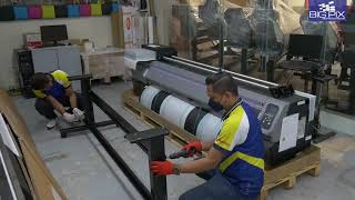 Mimaki JV100 160 Eco Solvent Printer Unboxing [upl. by Yand]