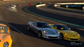 Two Corvette C6 Racing Cars Chasing in Gran Turismo® 7  Gameplay HD [upl. by Champaigne]