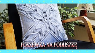 Ozdobna poszewka 3D na poduszkę na szydełku [upl. by Ajna]