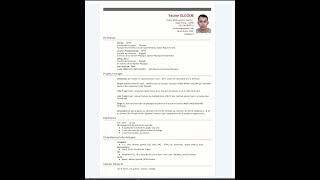 simple curriculum vitae html template  cv [upl. by Greta779]