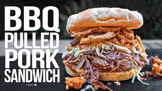 The Best Slow Cooker BBQ Pulled Pork Sandwich  SAM THE COOKING GUY 4K [upl. by Saihtam]