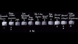 Colored Pencils On Black Paper  Basics 1 choosing your brand best white colored pencil review [upl. by Eillehs]