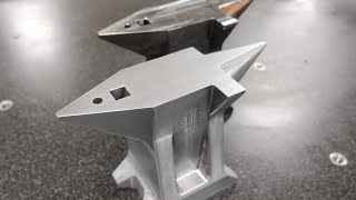 Machine Hardy and pritchel hole and test heat treat 14 Lb Anvils [upl. by Notniv]