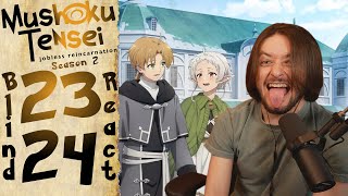 Teeaboo Reacts  Mushoku Tensei S2 Episodes 23  24  Traditions Worth Keeping [upl. by Euqinehs191]