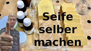 Seife selber machen  Seife sieden Rezept Haarseife Handseife Naturseife Kernseife Anleitung [upl. by Andreas340]