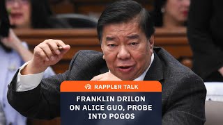 Rappler Talk Franklin Drilon on Alice Guo probe into POGOs [upl. by Netsirhc765]