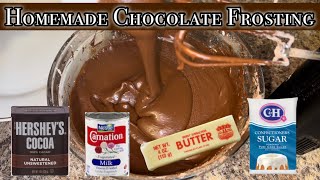 Homemade Chocolate Frosting [upl. by Aibar410]