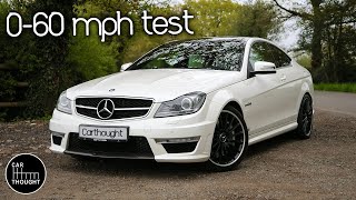 C63 AMG 060mph tested in all modes [upl. by Nuahsyar221]