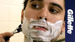 Shaving Tips Shaving in The Shower  Gillette [upl. by Tsnre]