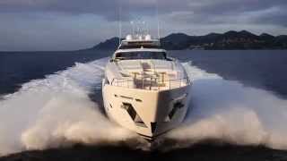 Luxury Planing Mega Yacht  Custom Line 108 [upl. by Esinej]