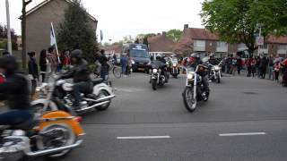 2 motorclubben herdenken president van het zuiden en vertrekken met honderden motoren vanaf Tilburg [upl. by Donaghue361]