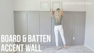 Board and Batten With Textured Walls  HomeWithStefani [upl. by Ayala]