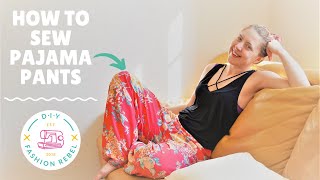 How To Sew DIY Pajama Pants For Beginners  Pt1 Easy Tutorial  DIY Fashion Rebel [upl. by Jumbala841]