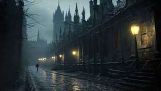 Dark Academia Music Ambience With Rain Sounds  Melancholic Piano [upl. by Lucio897]