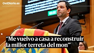 El alcalde de PATERNA lleva al SENADO una BANDERA valenciana con FANGO [upl. by Orgel527]