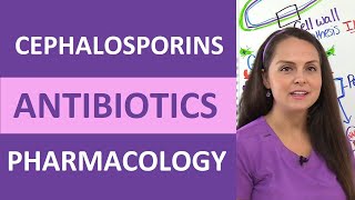 Cephalosporins Antibiotics Nursing Mechanism of Action Pharmacology Mnemonic Generations NCLEX [upl. by Cyma226]