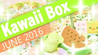 Kawaii Box June 2016 Unboxing Summery freshness [upl. by Ahsehat499]