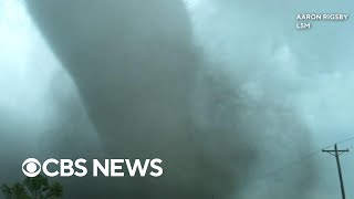 Deadly tornado outbreak hits Iowa city of Greenfield devastated [upl. by Imuy606]