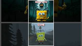 SPONGEBOB VS NEW HOUSE HEAD  Meme Coffin Dance  GAME vs REAL LIFE  shorts [upl. by Yared312]