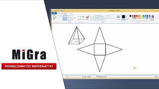 Rysujemy ostrosłup i jego siatkę  Komputerowe rysowanie [upl. by Genesia49]