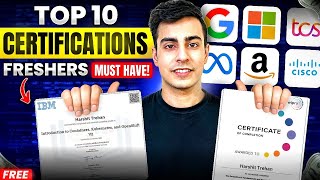 Top 10 Certificates That Will Get You HIRED  AWS Azure Google Cloud Cisco [upl. by Nyer912]