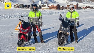 TCSRollertest Sommerreifen und Winterreifen im Vergleich [upl. by Pate509]