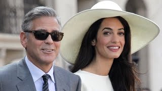 George Clooney amp Amal Alamuddin Wedding DETAILS [upl. by Rekoob]