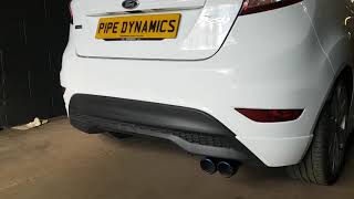 MK7 amp MK75 Fiesta 10 Ecoboost Back Box Delete Pipe Dynamics [upl. by Lainahtan]