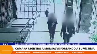 Una de las 172 cámaras registró a Monsalve forzando a la víctima ella se aleja y opone resistencia [upl. by Siward339]