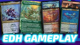 Adrix amp Nev vs Titania vs SakaSmasher vs Jeska x Thrasios Live EDH Commander VOD 2021 [upl. by Kutzer]