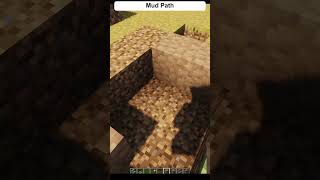 Minecraft Build Ideas Mud Path Design shorts [upl. by Nide]