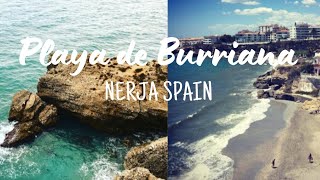 Playa de Burriana  Nerja Spain [upl. by Eilhsa274]