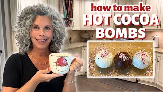 How to Make HOT COCOA BOMBS 💥 [upl. by Lawtun]