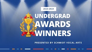 Schmidt Vocal Competition Awards Ceremony  Upper Division [upl. by Ekez491]