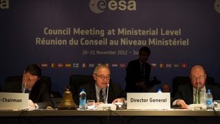 ESA Ministerial Council Press Conference replay [upl. by Donatelli219]