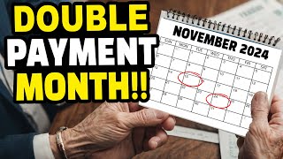 💰Social Security 1st November 2024 Double Payment Schedule SSISSDIVARetirement More Money Check [upl. by Sidnak104]