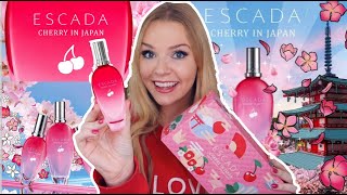 NEW ESCADA CHERRY IN JAPAN PERFUME REVIEW 🍒  ESCADA SUMMER LIMITED EDITION 2022  Soki London [upl. by Pollock]