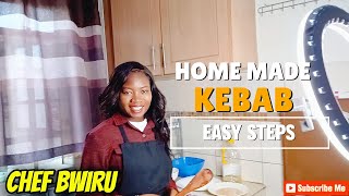 HOW TO PREPARE HOME MADE KEBAB teaching homemade cooking [upl. by Eltsyek594]