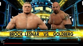 Brock Lesnar vs Goldberg  WWE 2K17 [upl. by Briana]