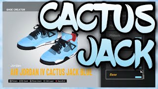 HOW TO MAKE Travis Scott Cactus Jack Air Jordan 4 IN NBA 2K21 NBA 2K21 Shoe Creator [upl. by Blankenship620]