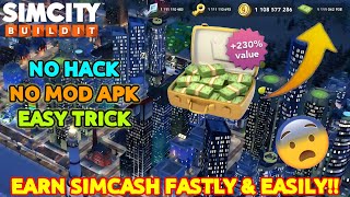 Earn SimCash Fastly In SimCity BuildIt 🤑  Secret Tips To Earn SimCash Easily 😍 [upl. by Ynaffi]