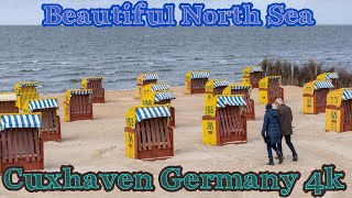 Cuxhaven in 4K Germany Beautiful Beach at North Sea [upl. by Pironi]