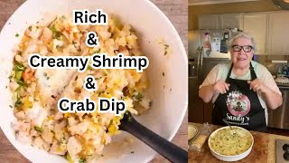 Rich and Creamy Shrimp and Crab Dip  Cooking With Sandy [upl. by Laenej]