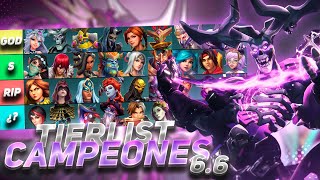 PALADINS TIERLIST DE LOS CAMPEONES MAS OP EN EL PARCHE 66 [upl. by Doner]