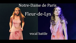 NotreDame de Paris FleurdeLys vocal battle Julie Zenatti vs Alyzée Lalande [upl. by Benny]