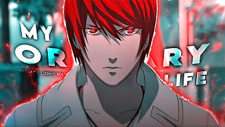 Death Note quotKiraquot  My Ordinary Life EditAMV  Quick [upl. by Simonne]