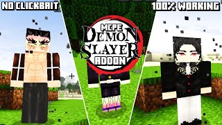 Demon Slayer Addon For MCPE 121  Minecraft Pe Mod Demon Slayer 🔥 [upl. by Veronike]