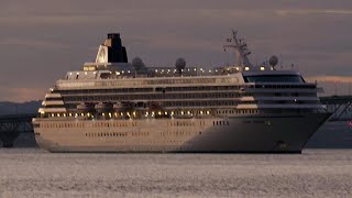 Waiting for CRYSTAL SYMPHONY Departure 4K [upl. by Anderea476]