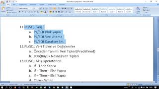 Ders 1  Oracle PLSQL Dersleri İçerik Tanıtımı 12c [upl. by Calvina145]