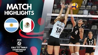 ARGENTINA 🆚 MEXICO 4K  Highlights  Girls U17 World Championship 2024 [upl. by Atwood]